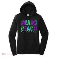 Miami Beach Floral Palm Trees Women's Hoodie thumb 0