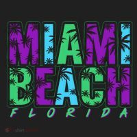Miami Beach Floral Palm Trees Tumbler thumb 3