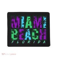 Miami Beach Floral Palm Trees Mousepad thumb 0