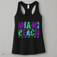 Miami Beach Floral Palm Trees Women's Tank Top thumb 3