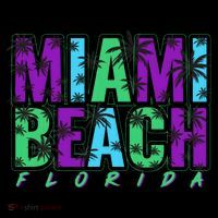 Miami Beach Floral Palm Trees Baby Bodysuit thumb 2