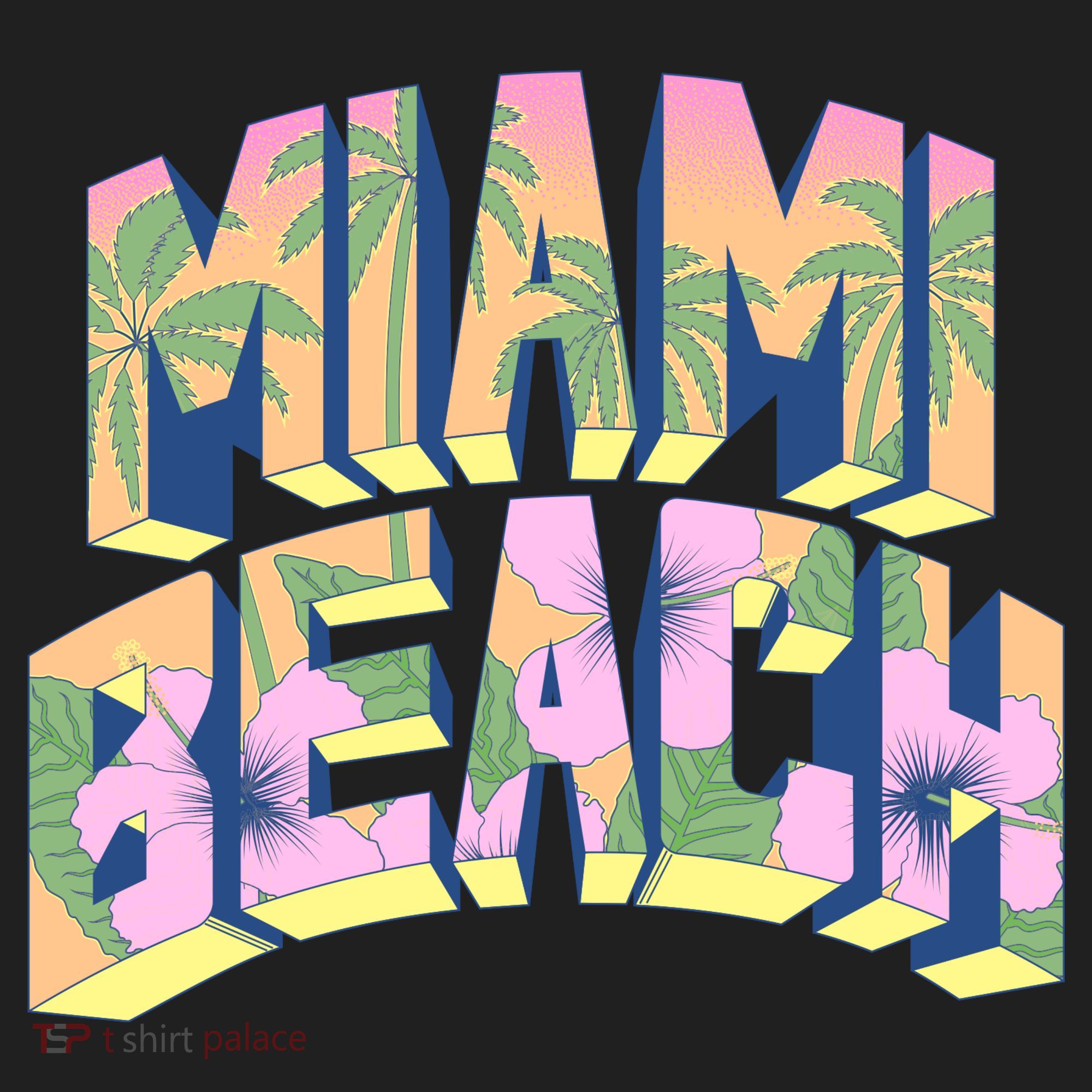 Miami Beach Floral Women's Sweatshirt
