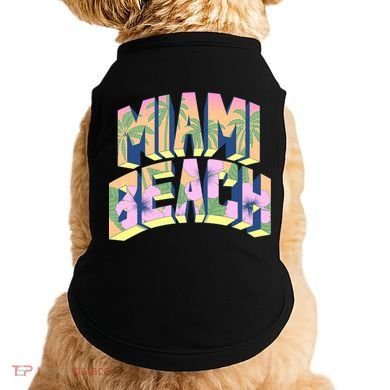 Miami Beach Floral Doggie Tank