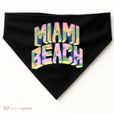 Miami Beach Floral USA-Made Doggie Bandana
