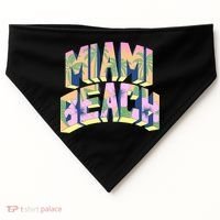 Miami Beach Floral USA-Made Doggie Bandana thumb 0