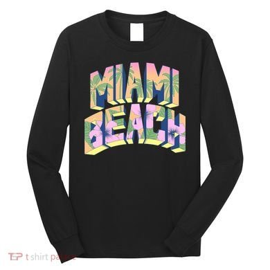 Miami Beach Floral Long Sleeve Shirt