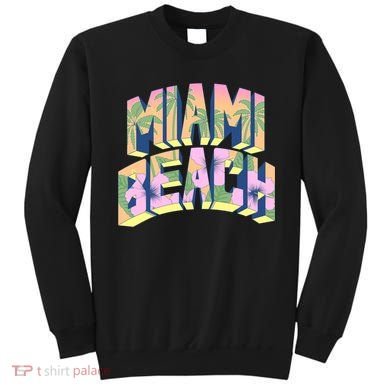 Miami Beach Floral Sweatshirt