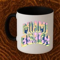 Miami Beach Floral Coffee Mug thumb 2