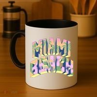Miami Beach Floral Coffee Mug thumb 4