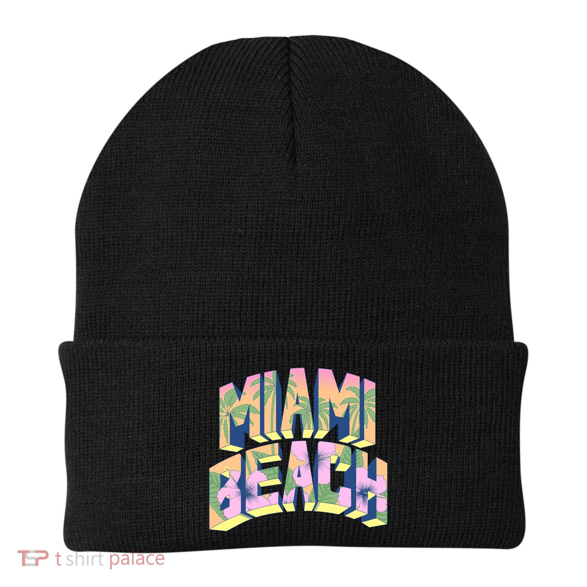 Miami Beach Floral Beanie