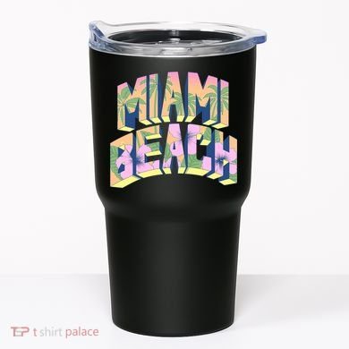 Miami Beach Floral Tumbler