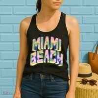 Miami Beach Floral Women's Tank Top thumb 2