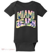 Miami Beach Floral Baby Bodysuit thumb 0