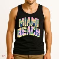Miami Beach Floral Tank Top thumb 3