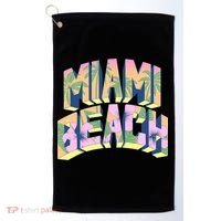 Miami Beach Floral Golf Towel thumb 0