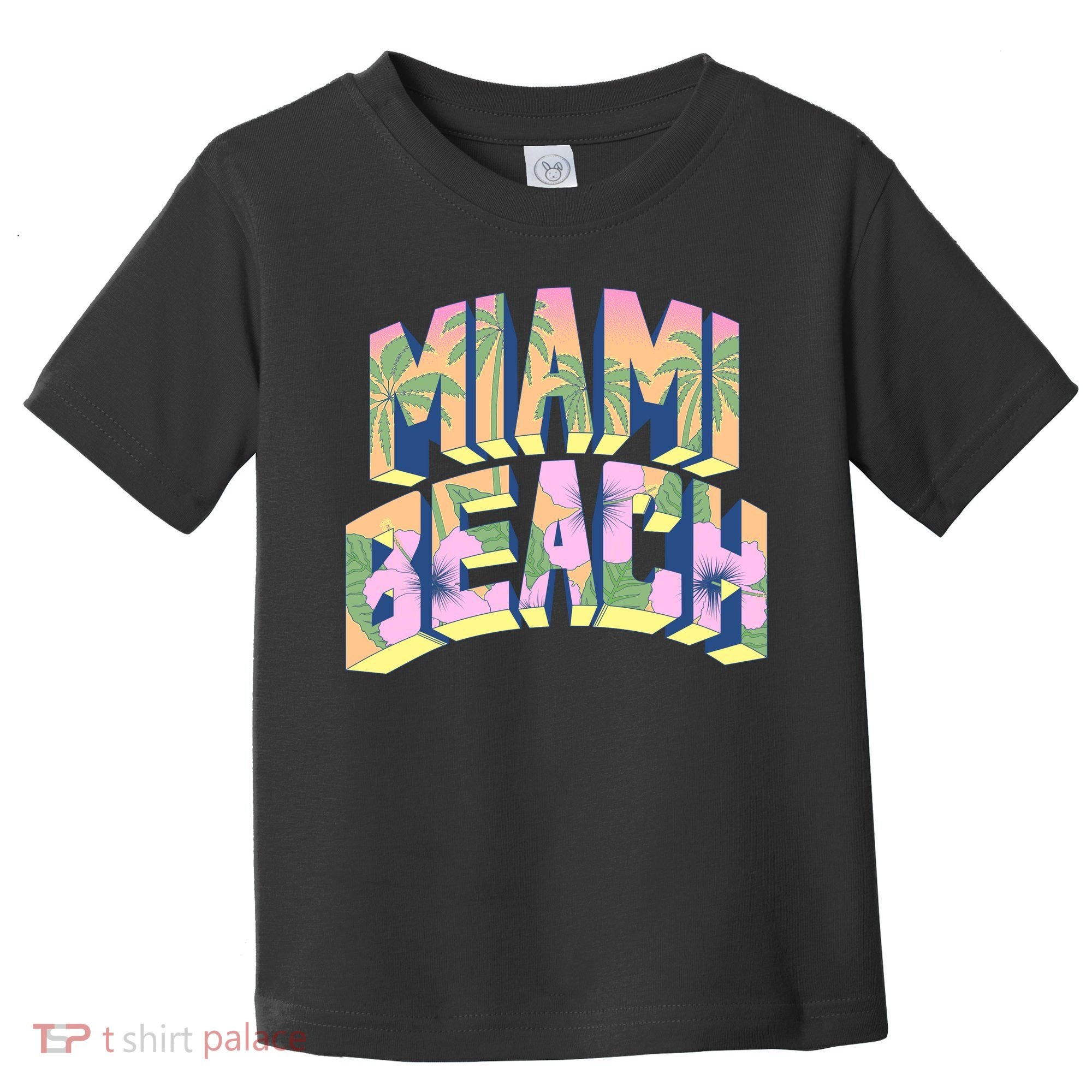 Miami Beach Floral Toddler T-Shirt