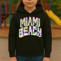 Miami Beach Floral Kids Hoodie thumb 3