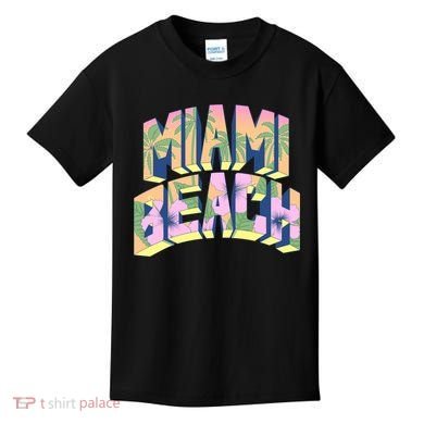 Miami Beach Floral Kids T-Shirt