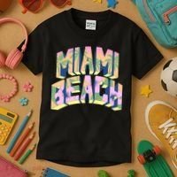 Miami Beach Floral Kids T-Shirt thumb 3
