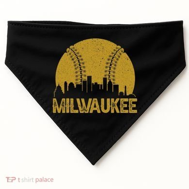 Milwaukee Baseball Fan USA-Made Doggie Bandana