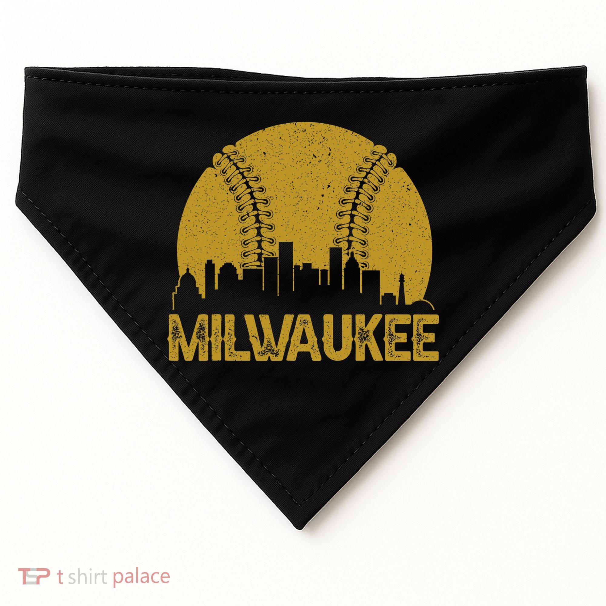 Milwaukee Baseball Fan USA-Made Doggie Bandana