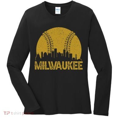 Milwaukee Baseball Fan Women's Long Sleeve Shirt