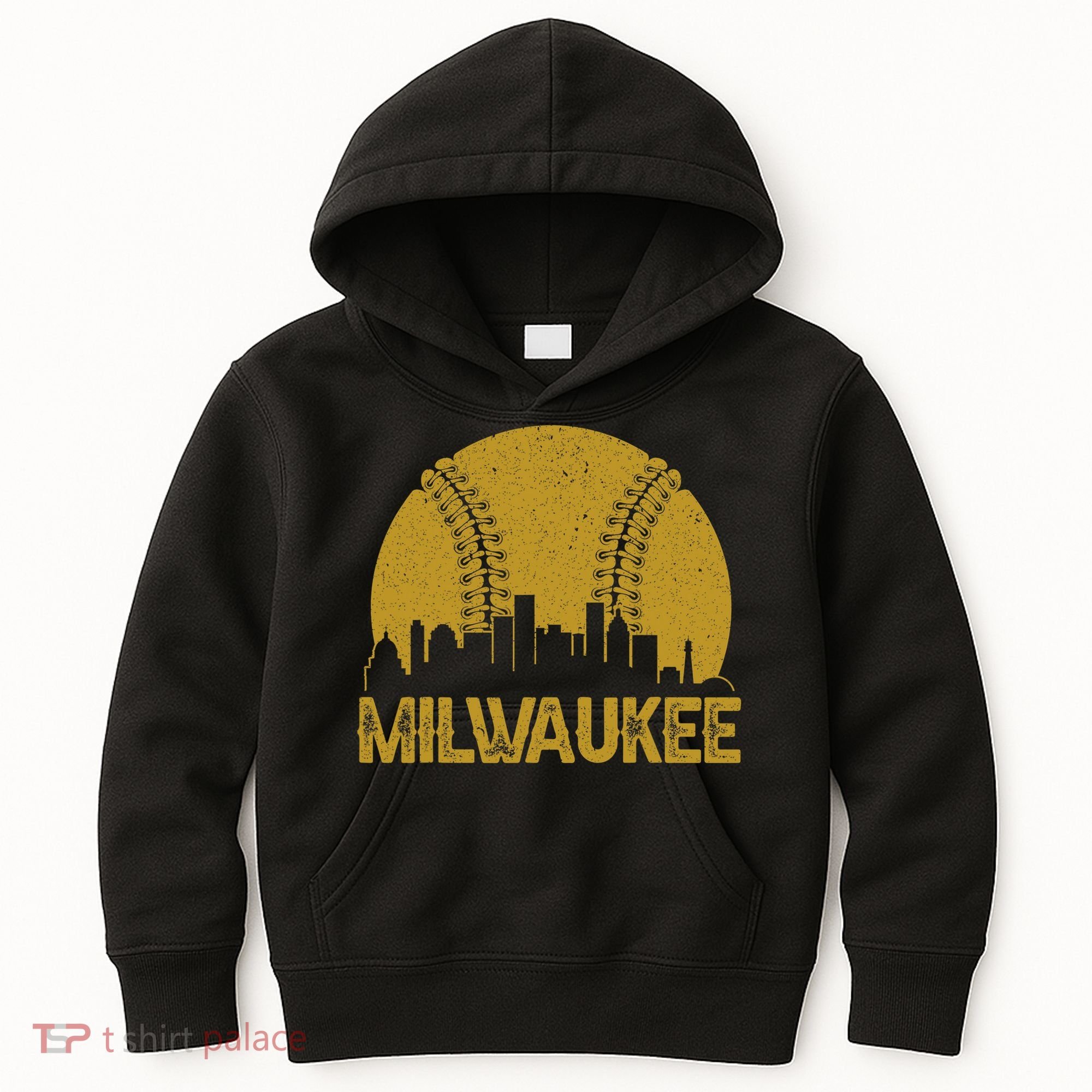 Milwaukee Baseball Fan Kids Hoodie
