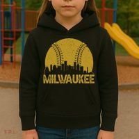 Milwaukee Baseball Fan Kids Hoodie thumb 3