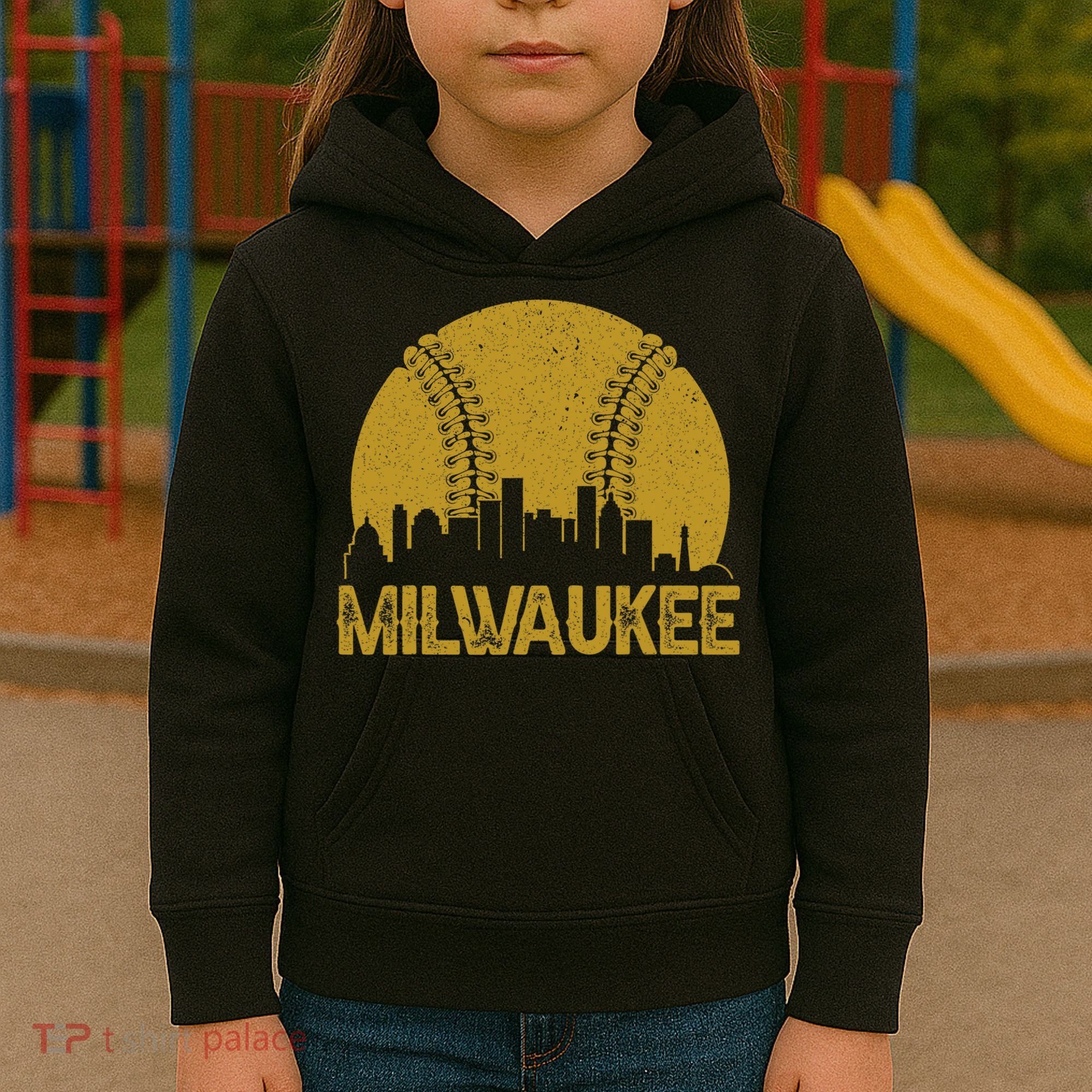 Milwaukee Baseball Fan Kids Hoodie