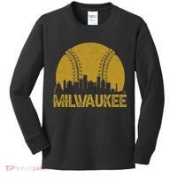 Milwaukee Baseball Fan Kids Long Sleeve Shirt thumb 0