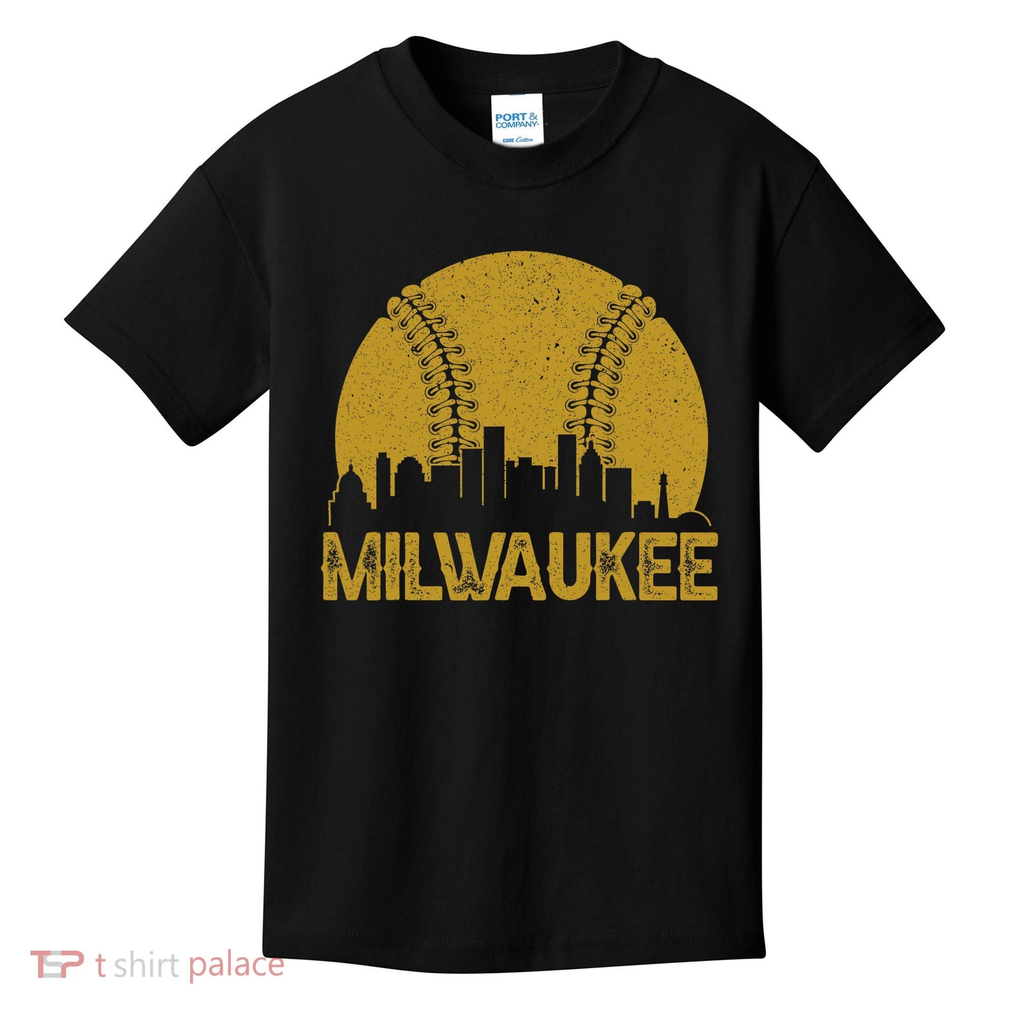 Milwaukee Baseball Fan Kids T-Shirt