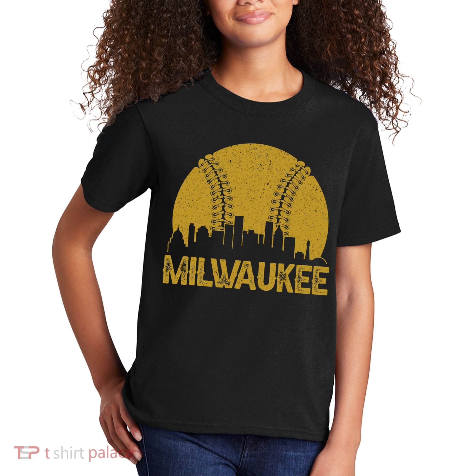 Milwaukee Baseball Fan Kids T-Shirt