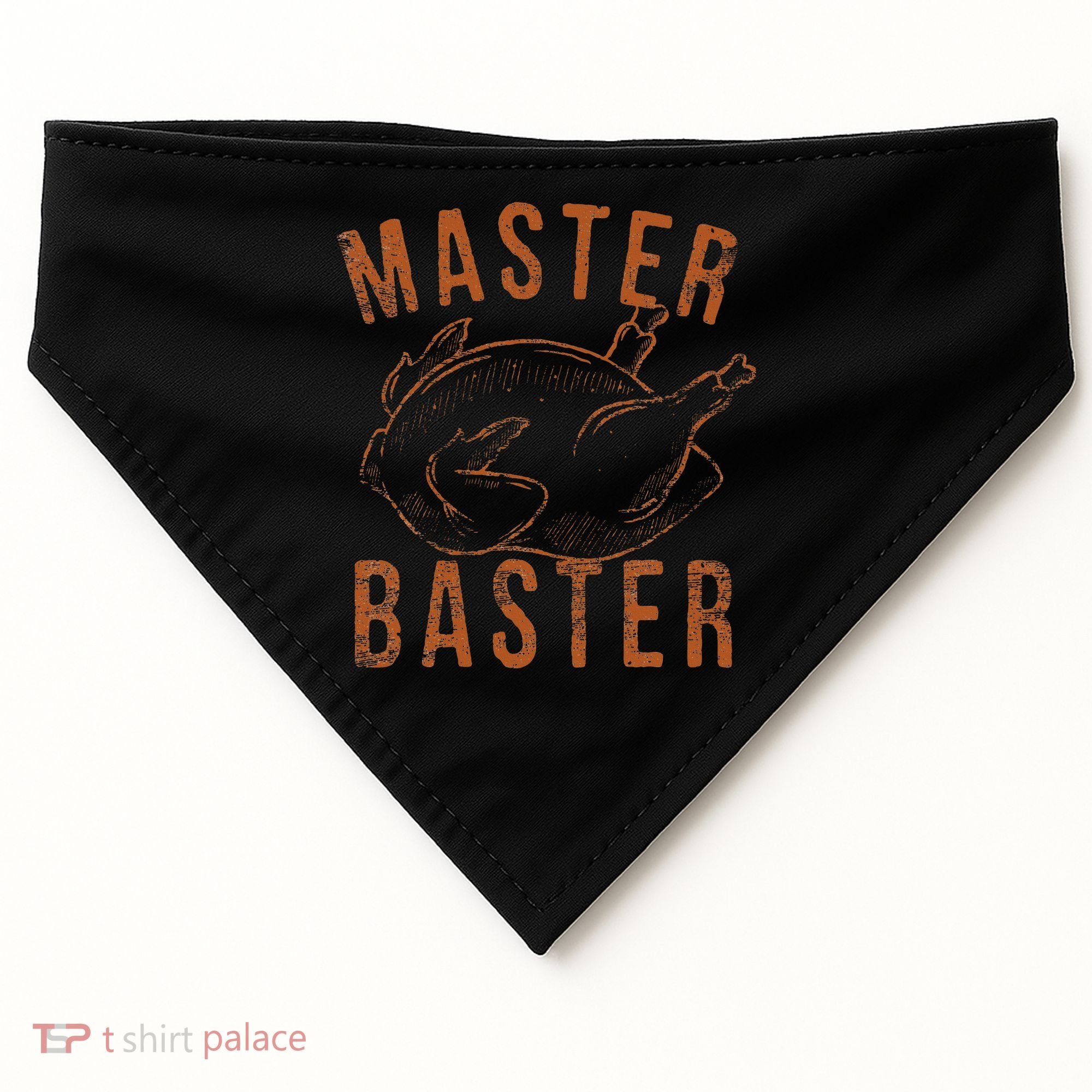 Master Baster Funny Turkey Print Happy Thanksgiving Day USA-Made Doggie Bandana