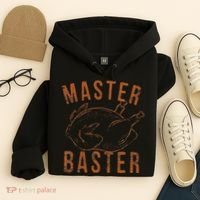 Master Baster Funny Turkey Print Happy Thanksgiving Day Hoodie thumb 4
