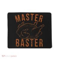 Master Baster Funny Turkey Print Happy Thanksgiving Day Mousepad thumb 0
