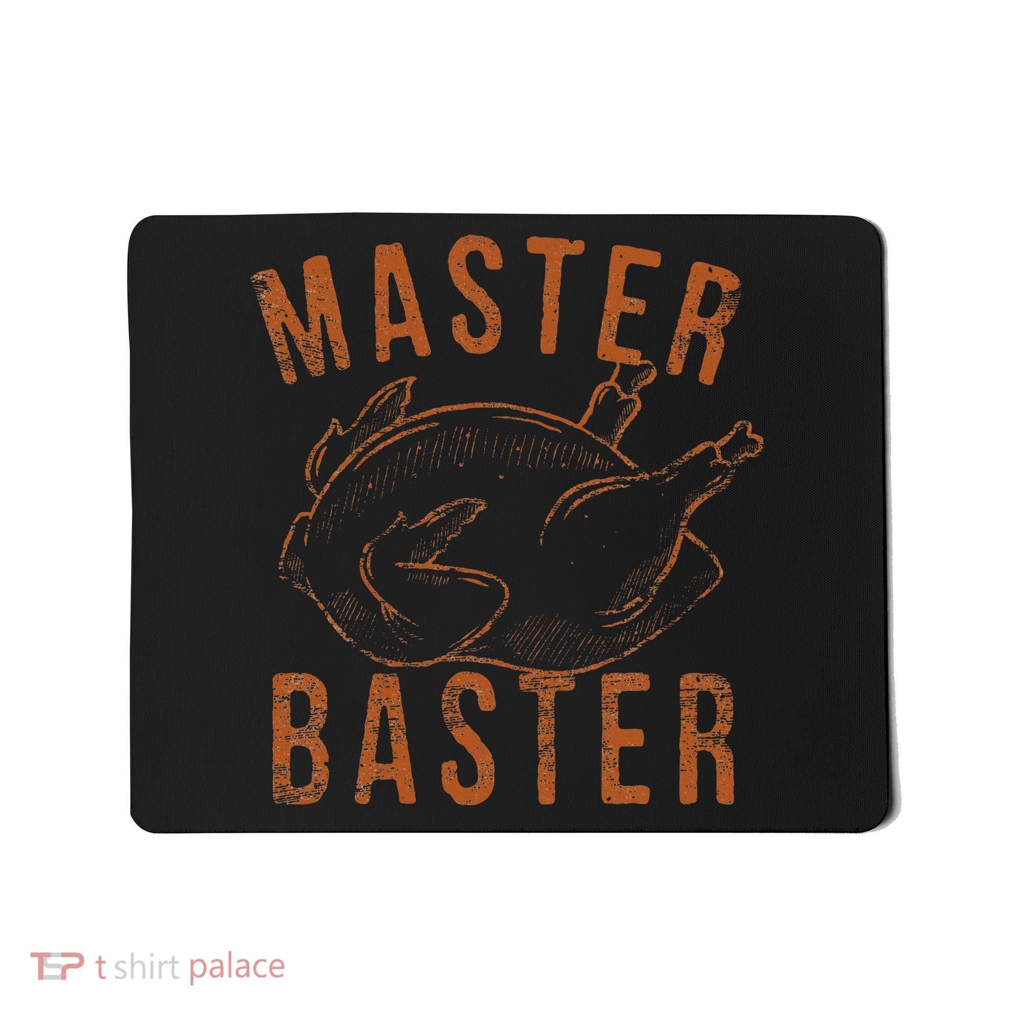 Master Baster Funny Turkey Print Happy Thanksgiving Day Mousepad