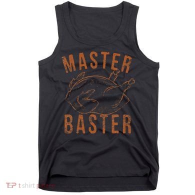 Master Baster Funny Turkey Print Happy Thanksgiving Day Tank Top