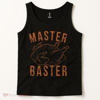 Master Baster Funny Turkey Print Happy Thanksgiving Day Tank Top thumb 2