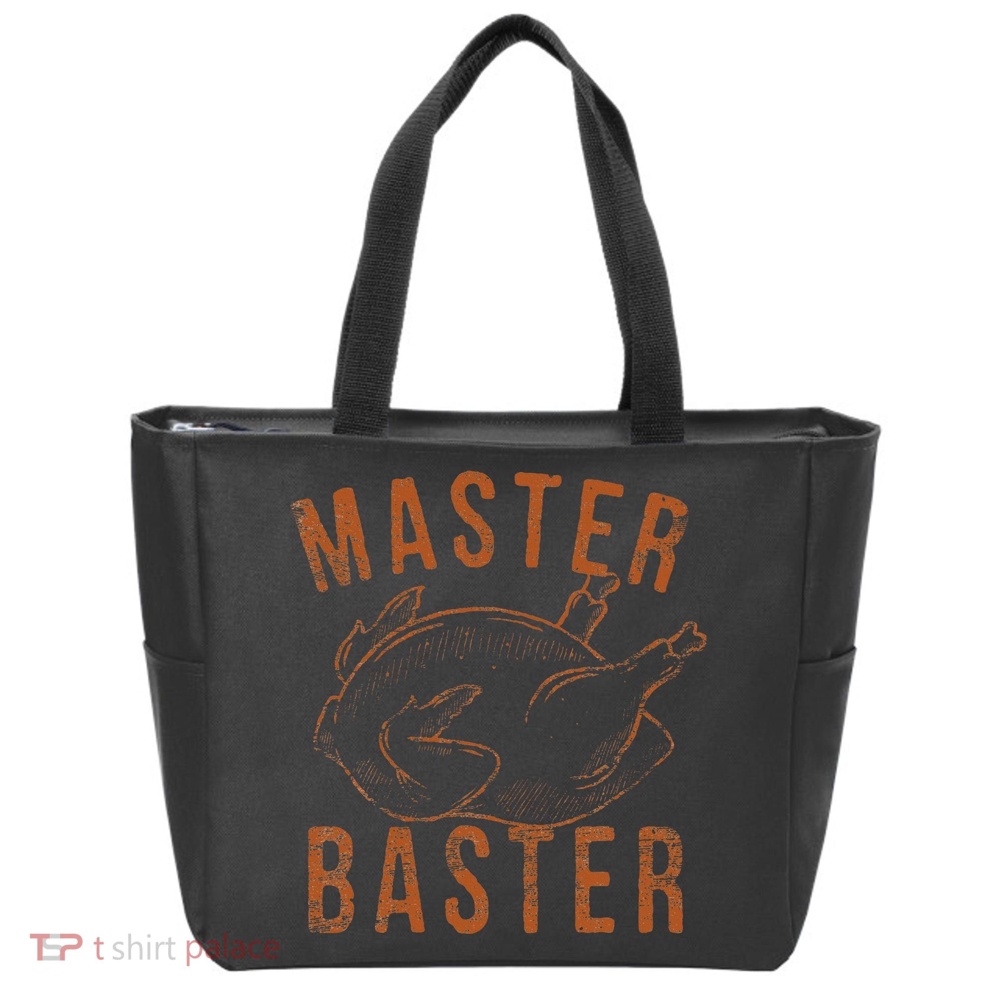 Master Baster Funny Turkey Print Happy Thanksgiving Day Tote Bag