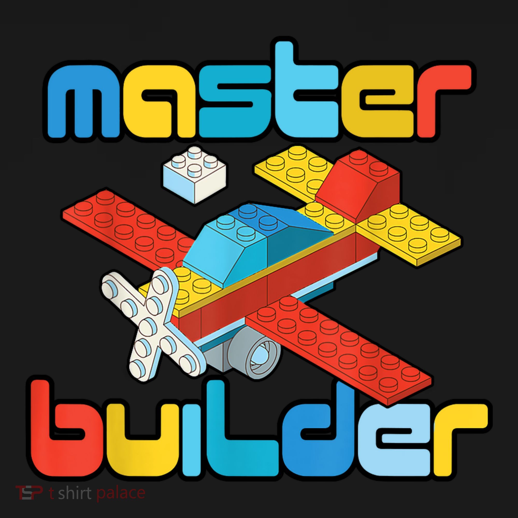 Master Builder Funny Building Blocks Brick Block Toy Backpack