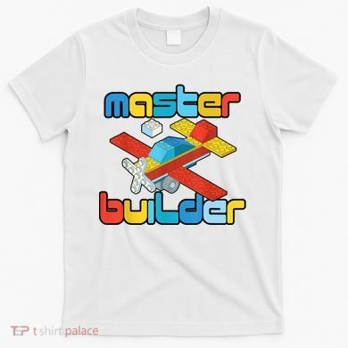 Master Builder Funny Building Blocks Brick Block Toy T-Shirt