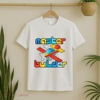 Master Builder Funny Building Blocks Brick Block Toy T-Shirt thumb 2