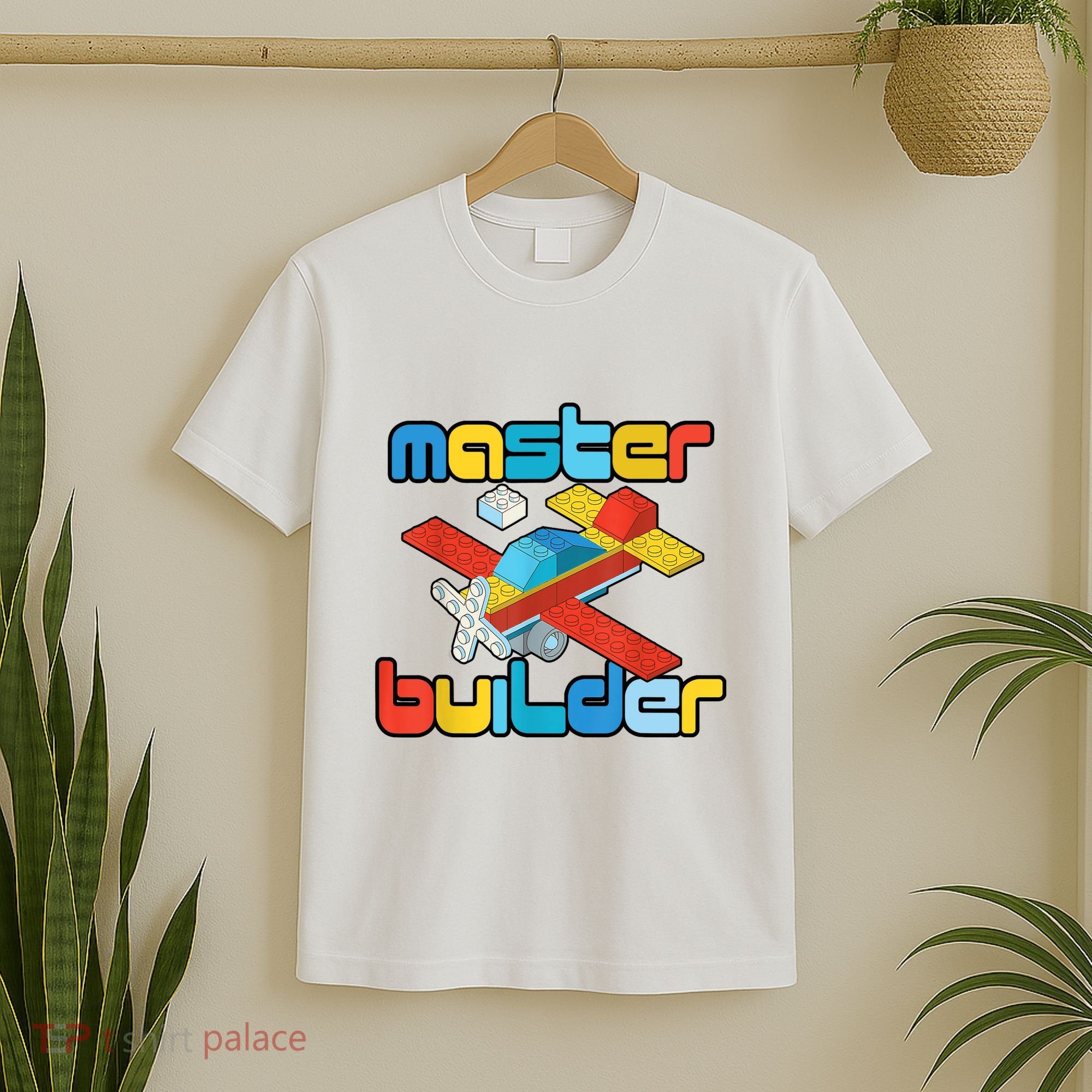 Master Builder Funny Building Blocks Brick Block Toy T-Shirt
