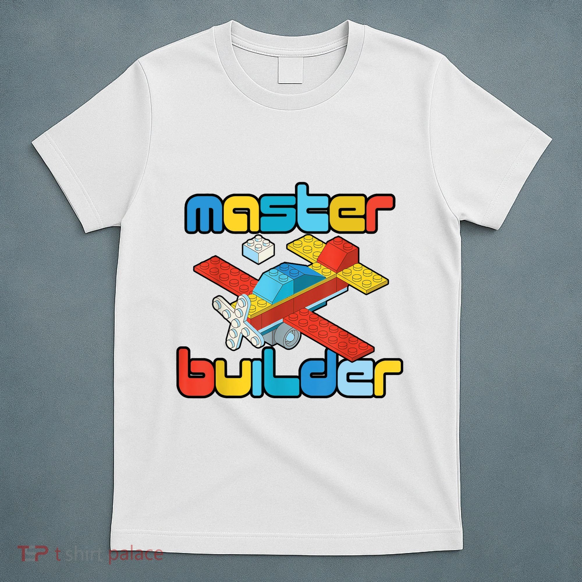Master Builder Funny Building Blocks Brick Block Toy T-Shirt