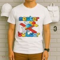 Master Builder Funny Building Blocks Brick Block Toy T-Shirt thumb 6