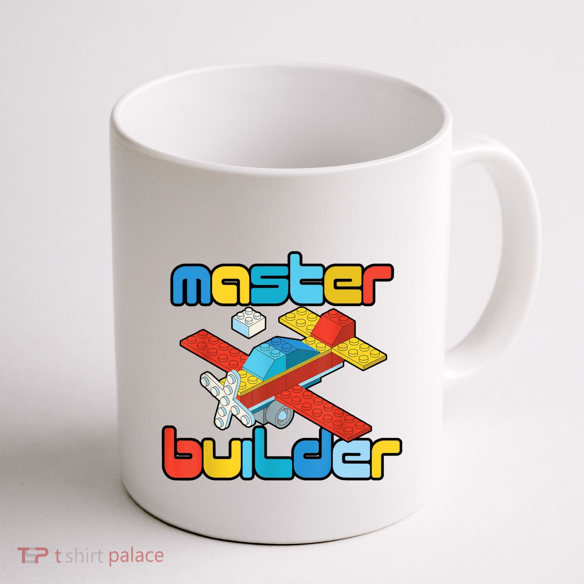 Master Builder Funny Building Blocks Brick Block Toy Coffee Mug