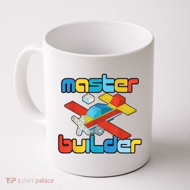 Master Builder Funny Building Blocks Brick Block Toy Coffee Mug
