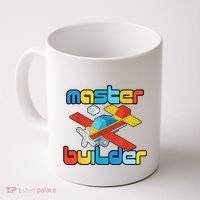 Master Builder Funny Building Blocks Brick Block Toy Coffee Mug thumb 0