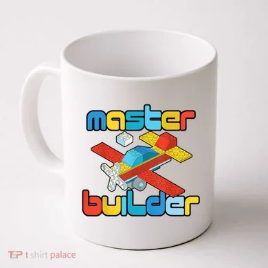 Master Builder Funny Building Blocks Brick Block Toy Coffee Mug