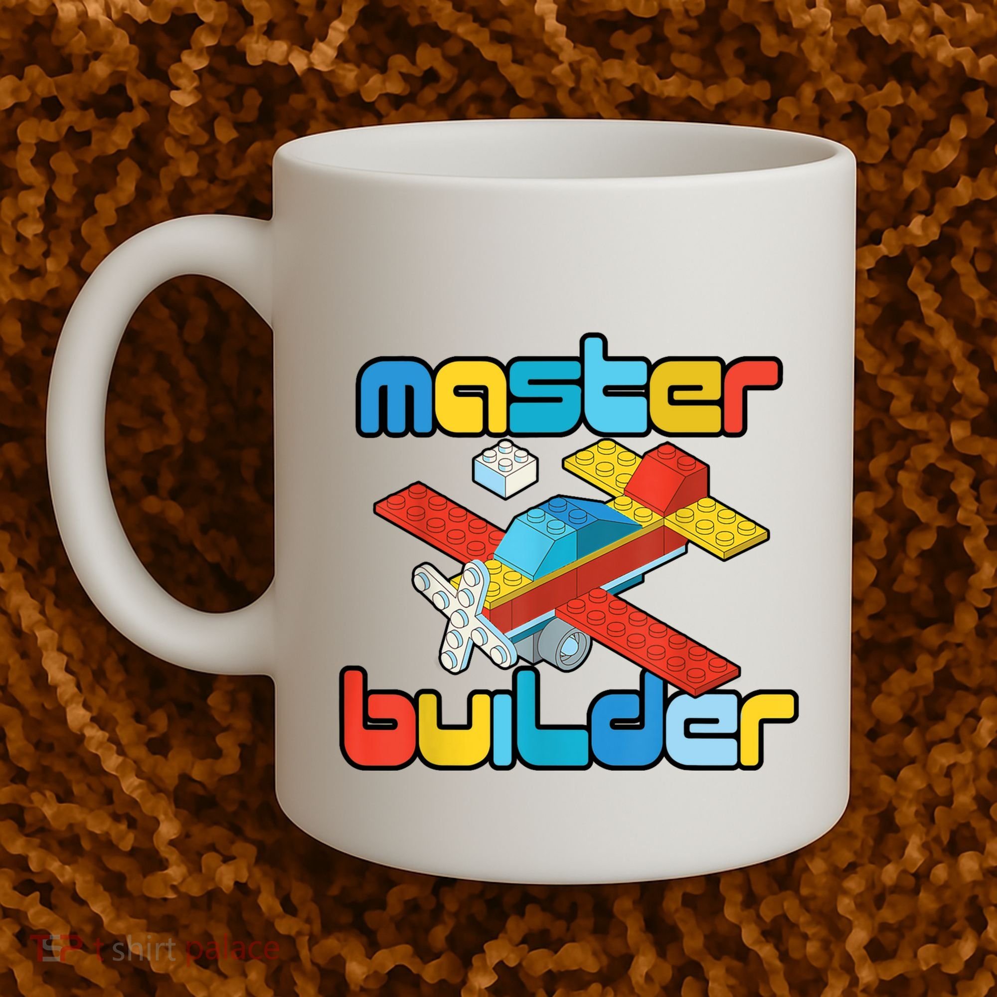 Master Builder Funny Building Blocks Brick Block Toy Coffee Mug